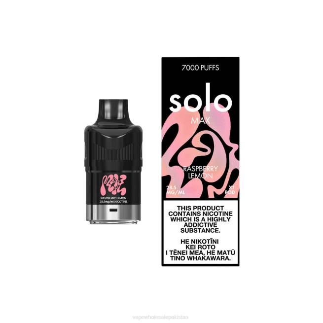 E Cig Wholesale 8Z0676 - Solo MAX Pod Raspberry Lemon