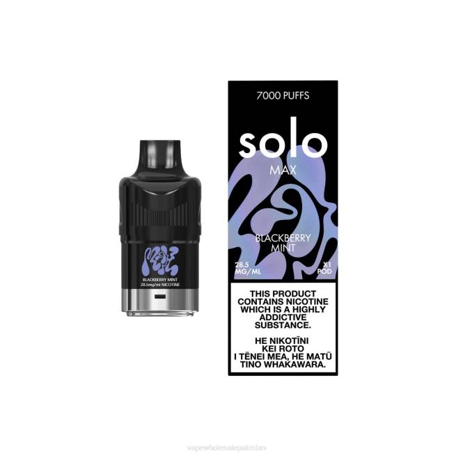 Vape Companies In Pakistan 8Z0673 - Solo MAX Pod Blackberry Mint