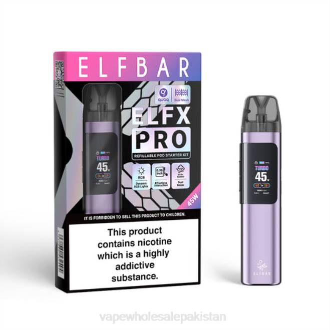 LF802 Purple ELFBAR ELFX Pro Open Pod Device